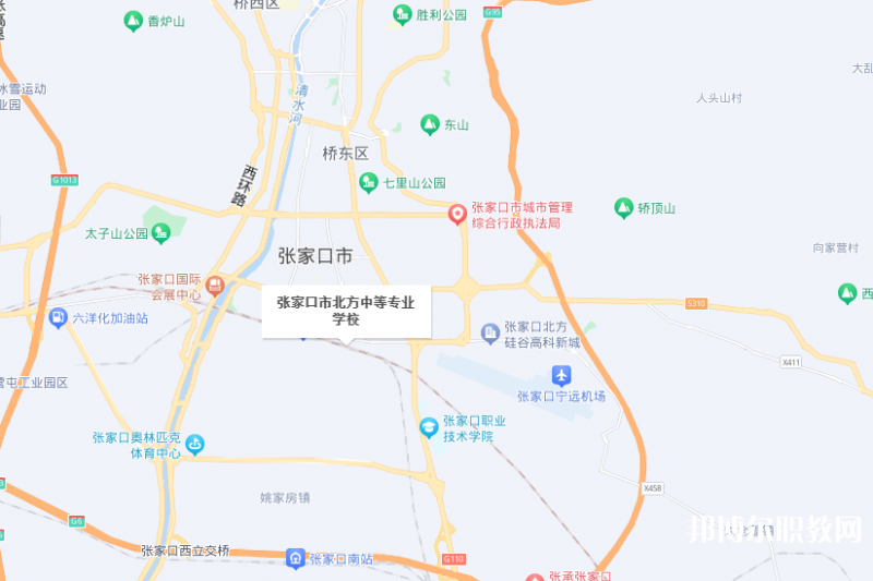 張家口市北方中等專業(yè)學校地址，乘車路線
