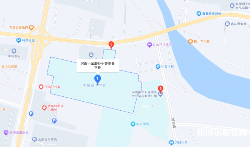 中牟縣職業(yè)中等專業(yè)學(xué)校地址，乘車路線