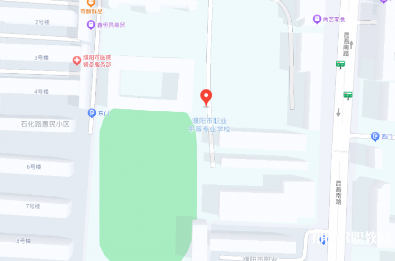 濮陽油田職業(yè)中等專業(yè)學校地址，乘車路線