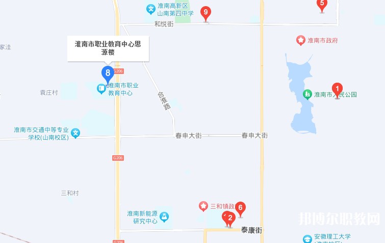 淮南經(jīng)濟技術(shù)學(xué)校地址，乘車路線
