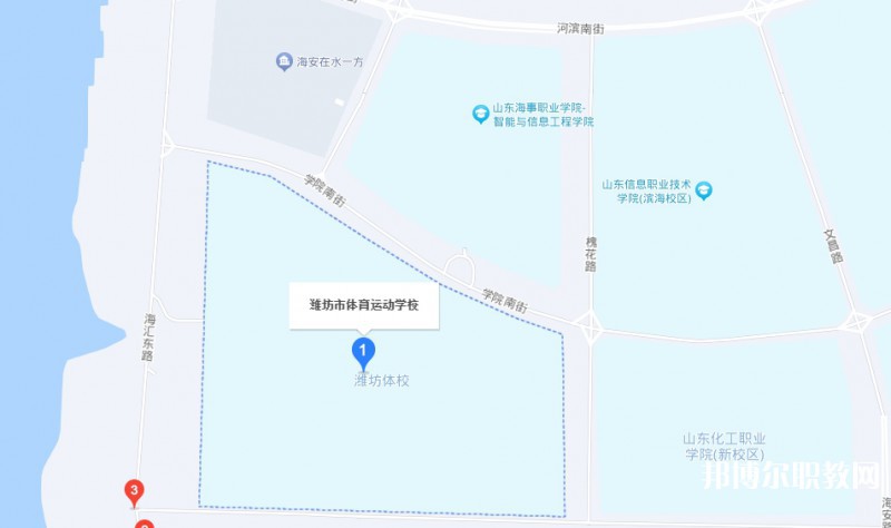 濰坊市體育運動學(xué)校地址，乘車路線