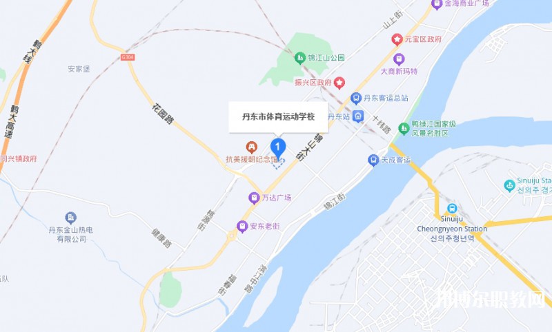 丹東市體育運動學校地址，乘車路線