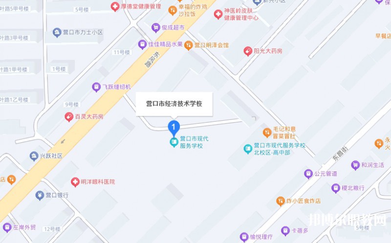 營口市經(jīng)濟技術學校地址，乘車路線