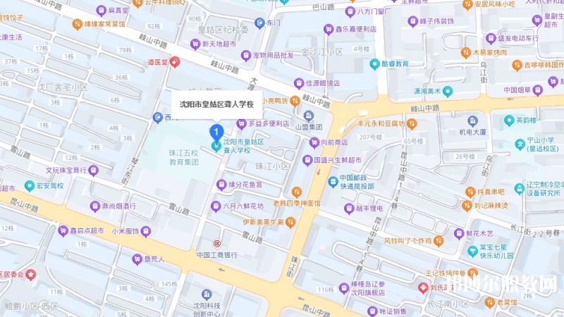 沈陽(yáng)市皇姑區(qū)聾人學(xué)校地址，乘車路線