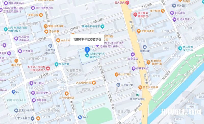 沈陽(yáng)市和平區(qū)睿智學(xué)校地址，乘車路線